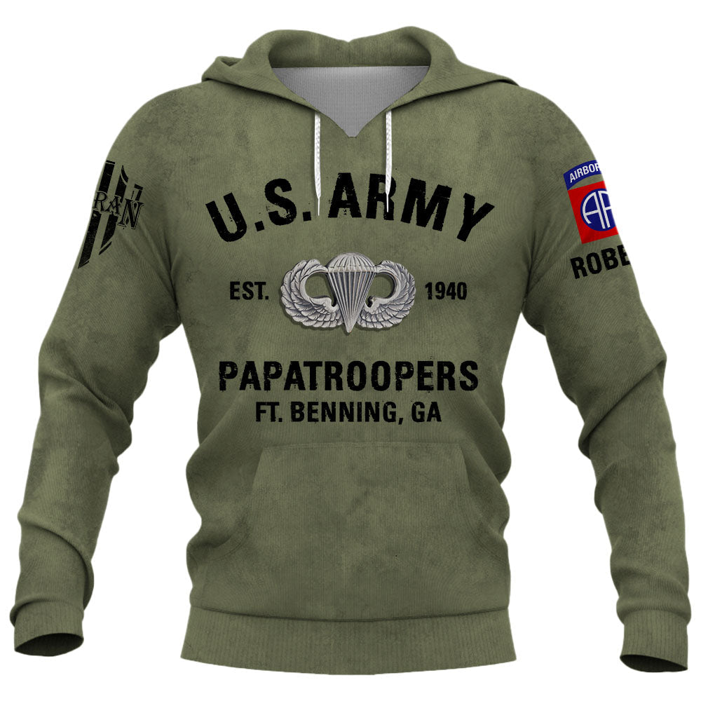 Personalized All Over Print Shirt Custom Military Base And Badges US Military K1702