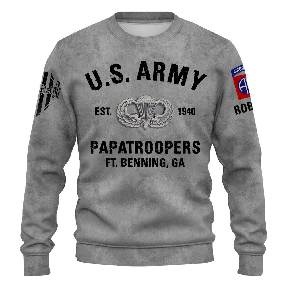 Personalized All Over Print Shirt Custom Military Base And Badges US Military K1702