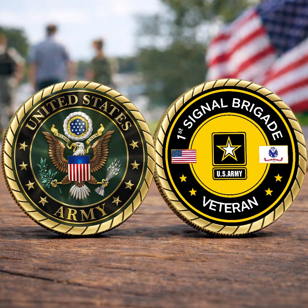US Military Division Veteran Challenge Coin Available All Military Branches Custom Gift For Veterans K1702 MT2