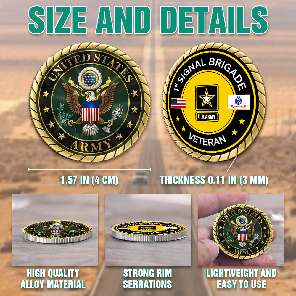 US Military Division Veteran Challenge Coin Available All Military Branches Custom Gift For Veterans K1702 MT2
