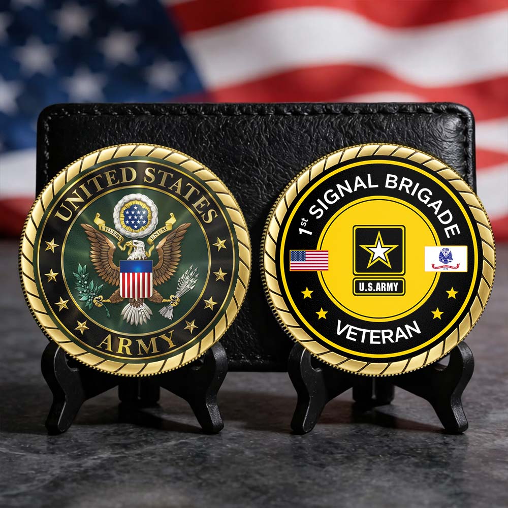 US Military Division Veteran Challenge Coin Available All Military Branches Custom Gift For Veterans K1702 MT2
