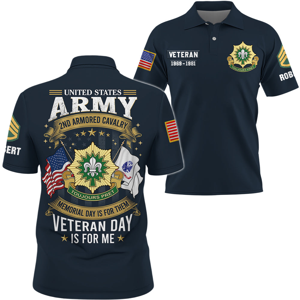 Custom All Over Print Shirt Memorial Day Is For Them Veteran Day Is For Me Gift For Veterans K1702 Trhn