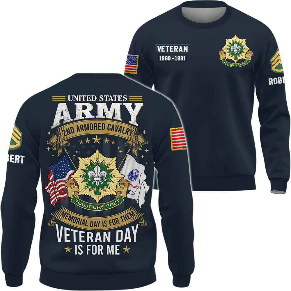 Custom All Over Print Shirt Memorial Day Is For Them Veteran Day Is For Me Gift For Veterans K1702 Trhn
