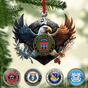 Custom Christmas Ornament For Veteran Available To All Military Branches Eagle Division Veteran Day Gift K1702 Trhn