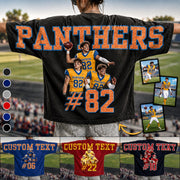 Football Mom Shirt - Personalized Shirt For Football Family Custom Photo Player K1702 MT2