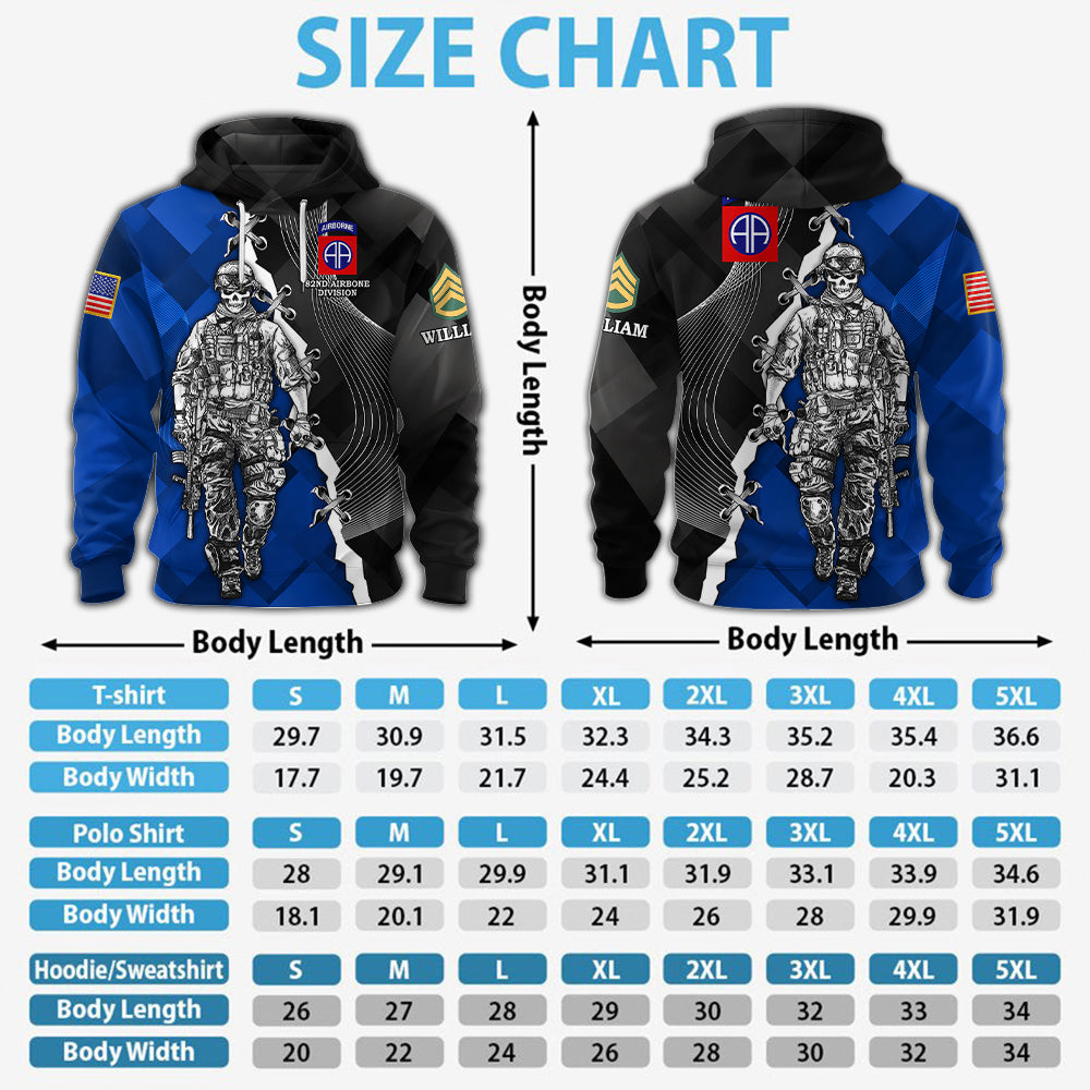 Personalized Veteran All Over Print Shirt Available All Military Branches Custom Division Rank Gift For Veterans K1702 MT2