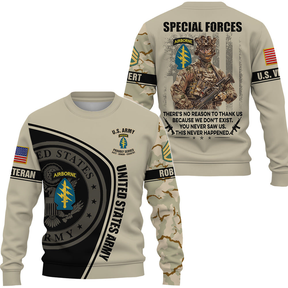 Personalized Shirt Veteran There's No Reason To Thank Us Gift For Veterans All Over Print Shirt K1702 MT2