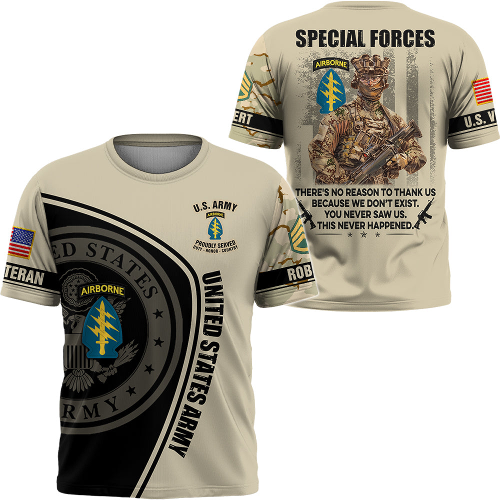 Personalized Shirt Veteran There's No Reason To Thank Us Gift For Veterans All Over Print Shirt K1702 MT2