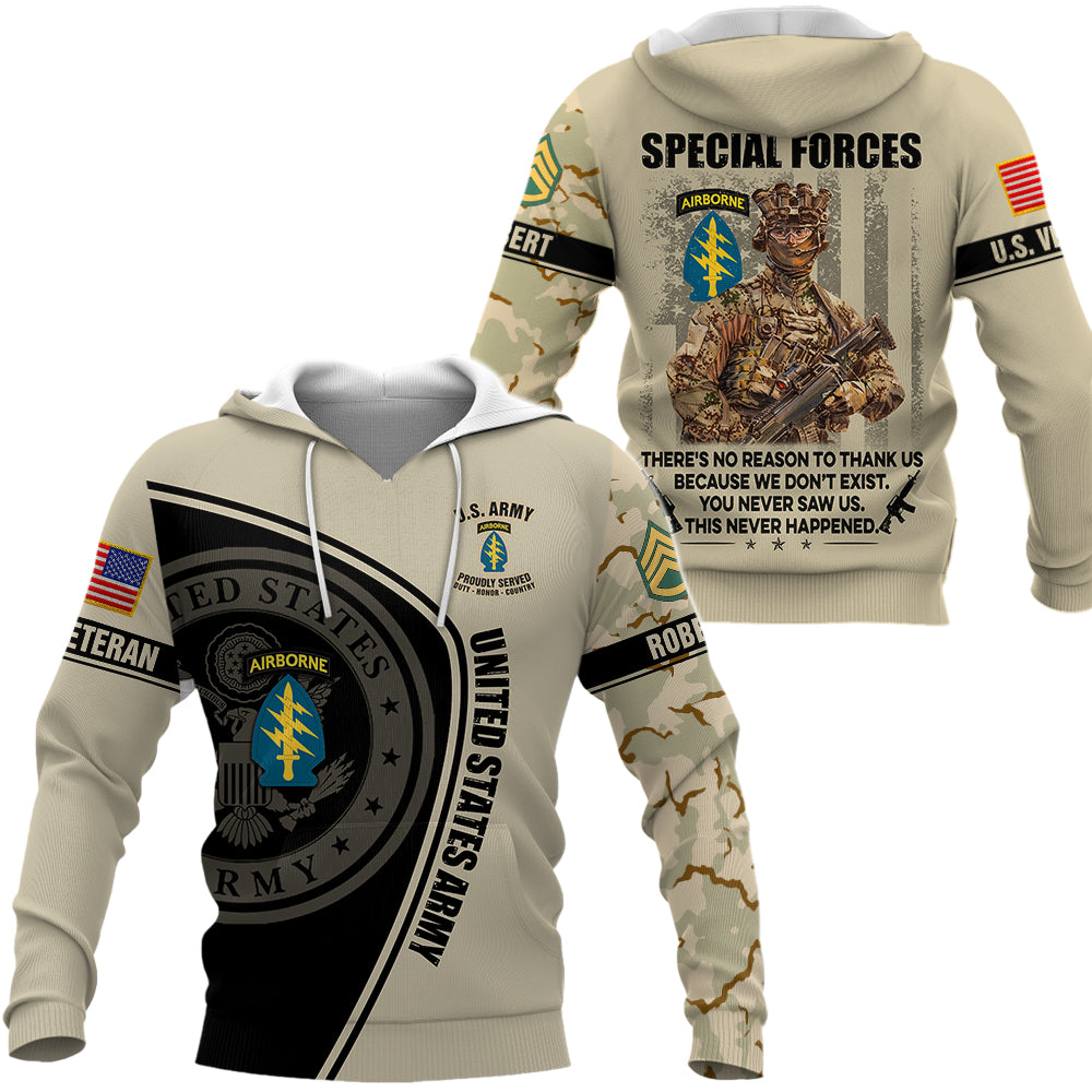 Personalized Shirt Veteran There's No Reason To Thank Us Gift For Veterans All Over Print Shirt K1702 MT2