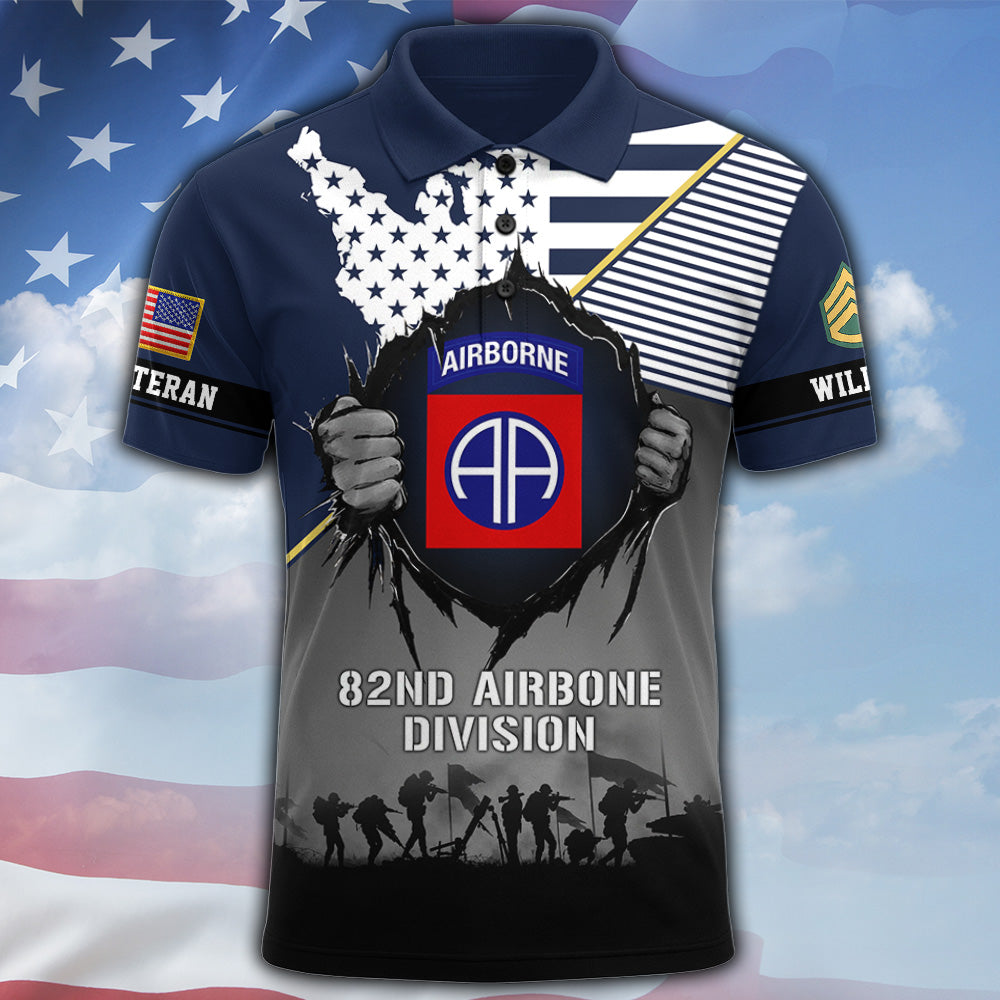 Custom All Over Print Shirt Veteran Custom Unit Patches Military Gift For Veterans K1702 MT2