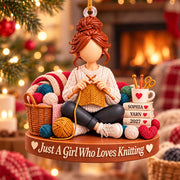 Custom Just A Girl Who Loves Crochet Knitting, Crochet Lover Gift, Gift For Knitter L0411 Pt99