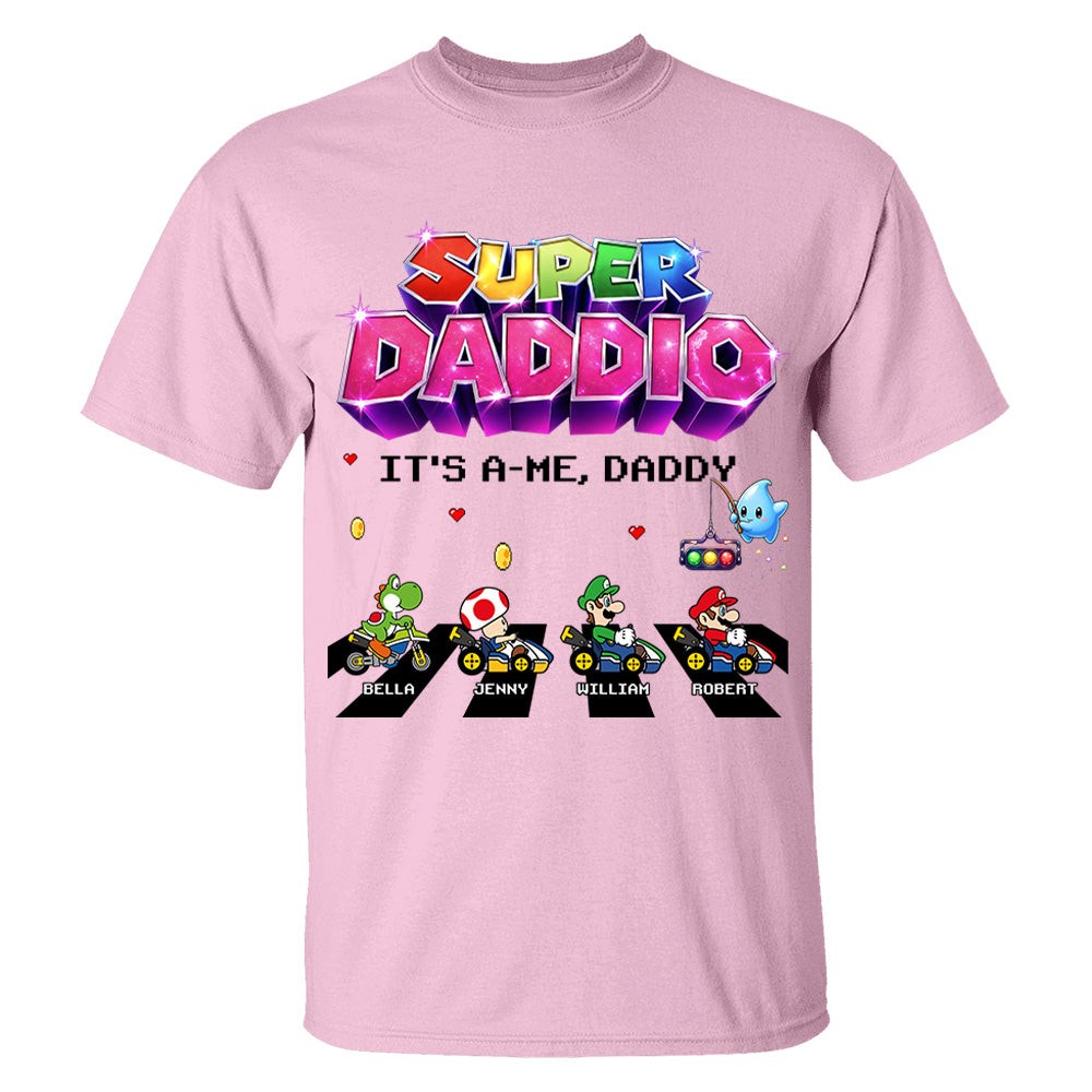 Customized Super Daddio It's A Me, Daddy Shirts, Father's Day Gift For Dad L0411 VH01