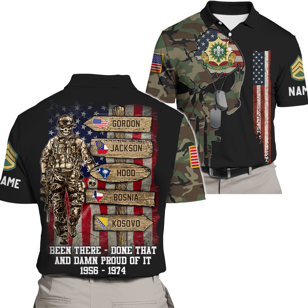 Personalized All Over Print Shirt Veteran World Tour - Personalized Branch, Rank, and Locations Skull Veteran Shirt K1702 Trhn