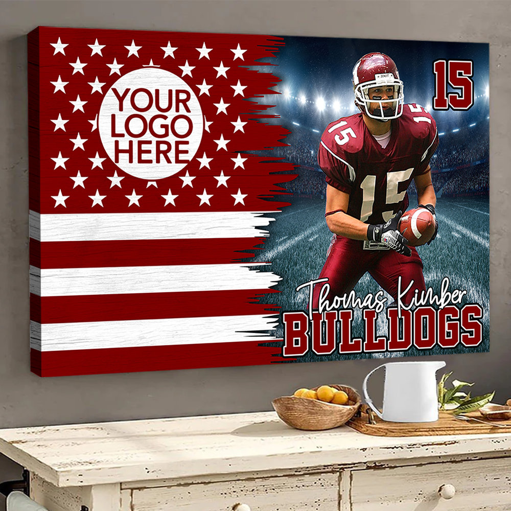 Custom Poster Canvas American Football Game Day Gift For Sport Family K1702