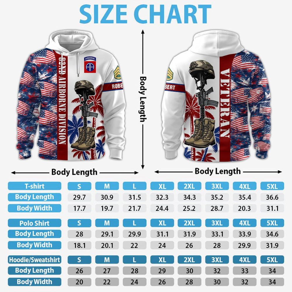 Military Personalized Hawaiian Shirt with Floral Pattern and Custom Military Unit - Military Gifts K1702 MT2