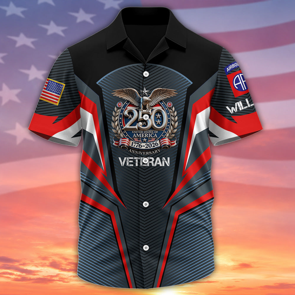 Custom Shirt United States of USA 250 Years Anniversary Eagle Shirt Gift For Veterans K1702 MT2