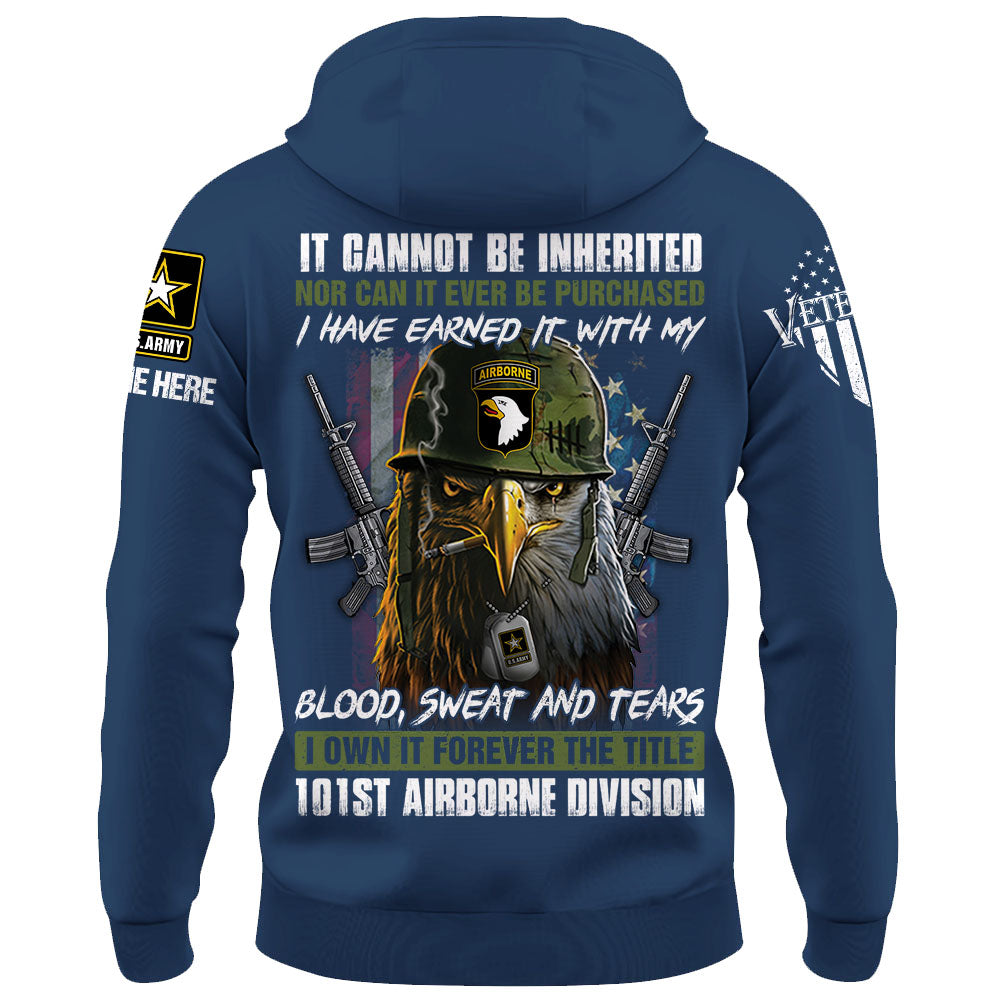 Personalized Shirt It Cannot Be Inherited Nor Can It Purchased US Veteran Shirt K1702