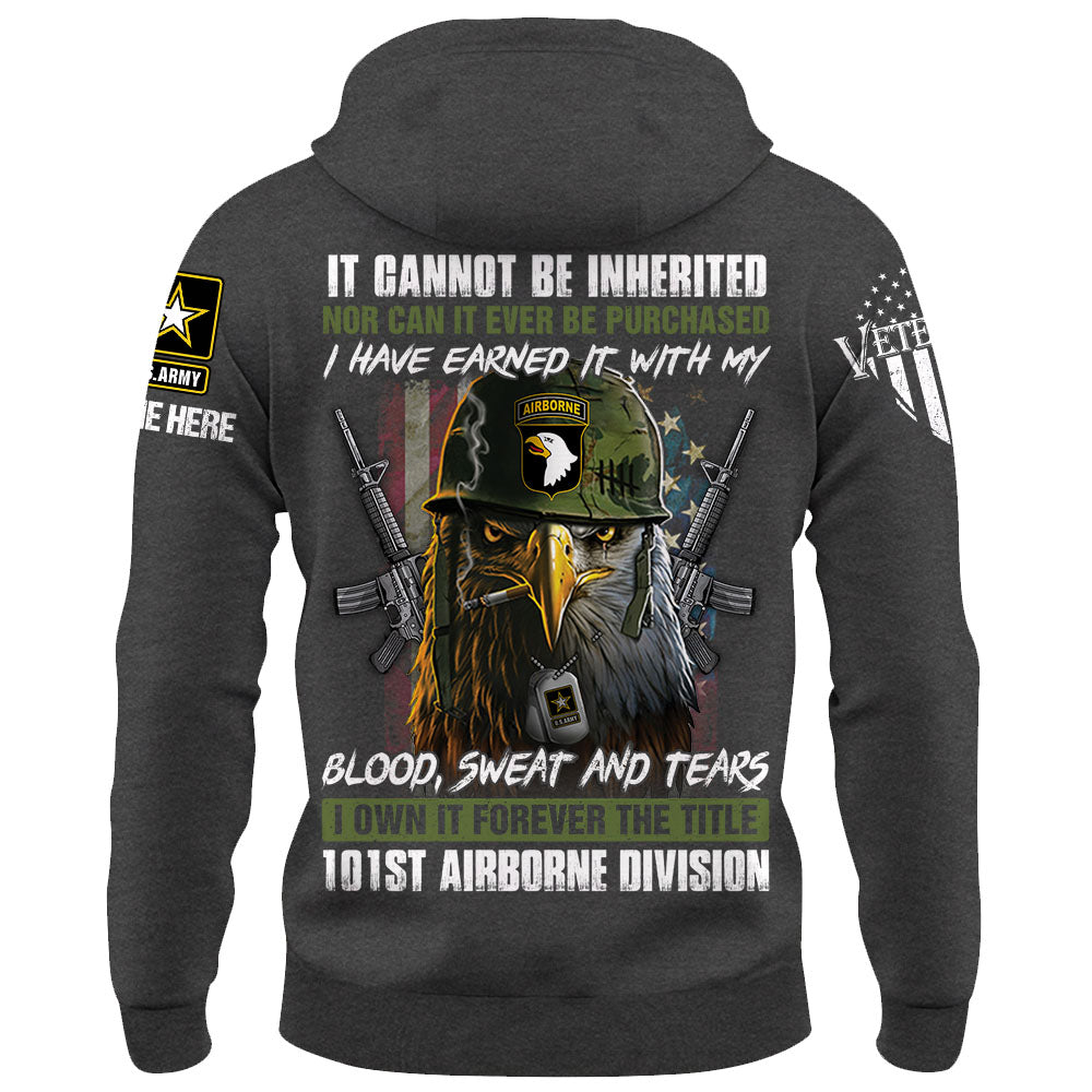 Personalized Shirt It Cannot Be Inherited Nor Can It Purchased US Veteran Shirt K1702
