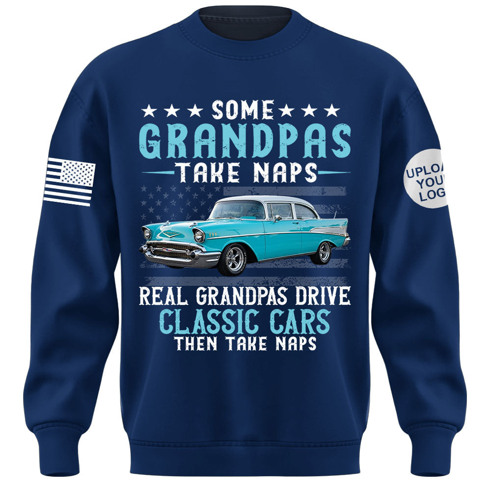 Custom Car's Photo Shirt Some Grandpas Take Naps Super Cool Grandpas Drive Classic Cars K1702 MT2