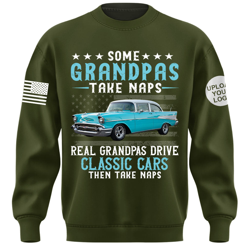 Custom Car's Photo Shirt Some Grandpas Take Naps Super Cool Grandpas Drive Classic Cars K1702 MT2