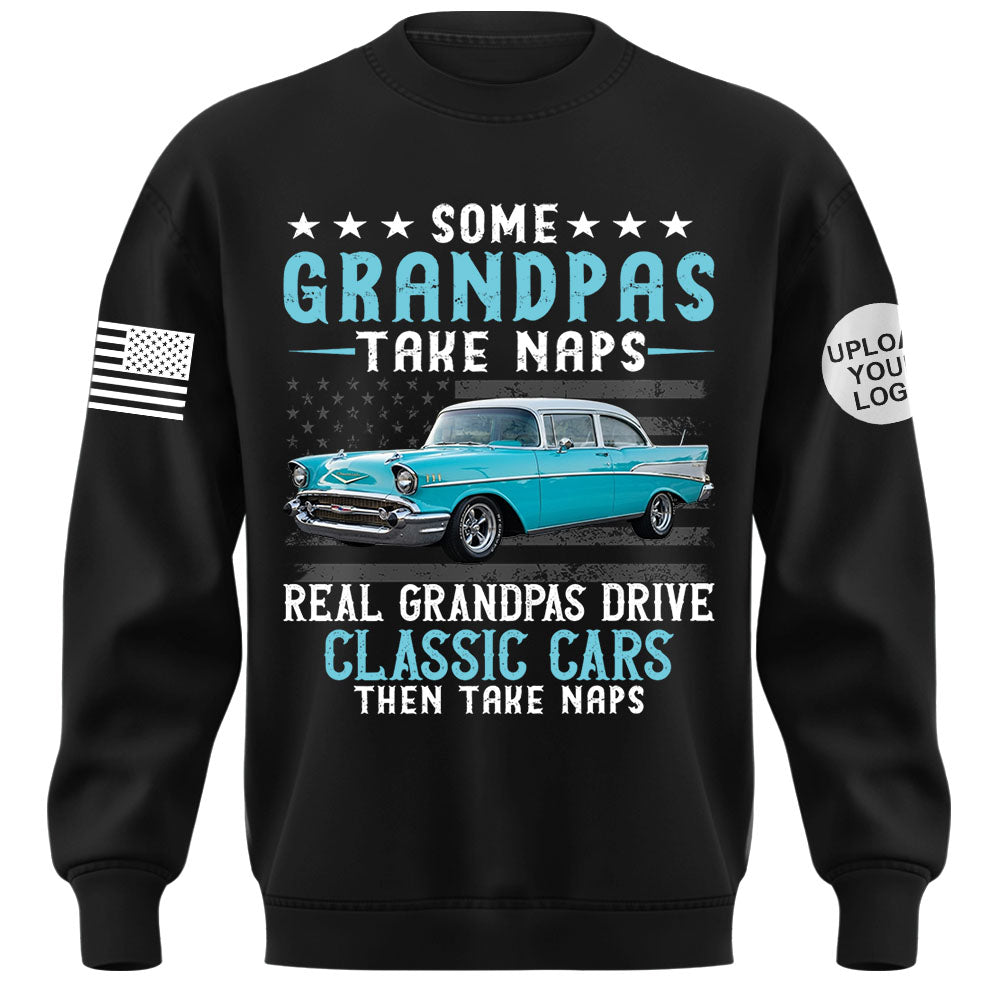 Custom Car's Photo Shirt Some Grandpas Take Naps Super Cool Grandpas Drive Classic Cars K1702 MT2