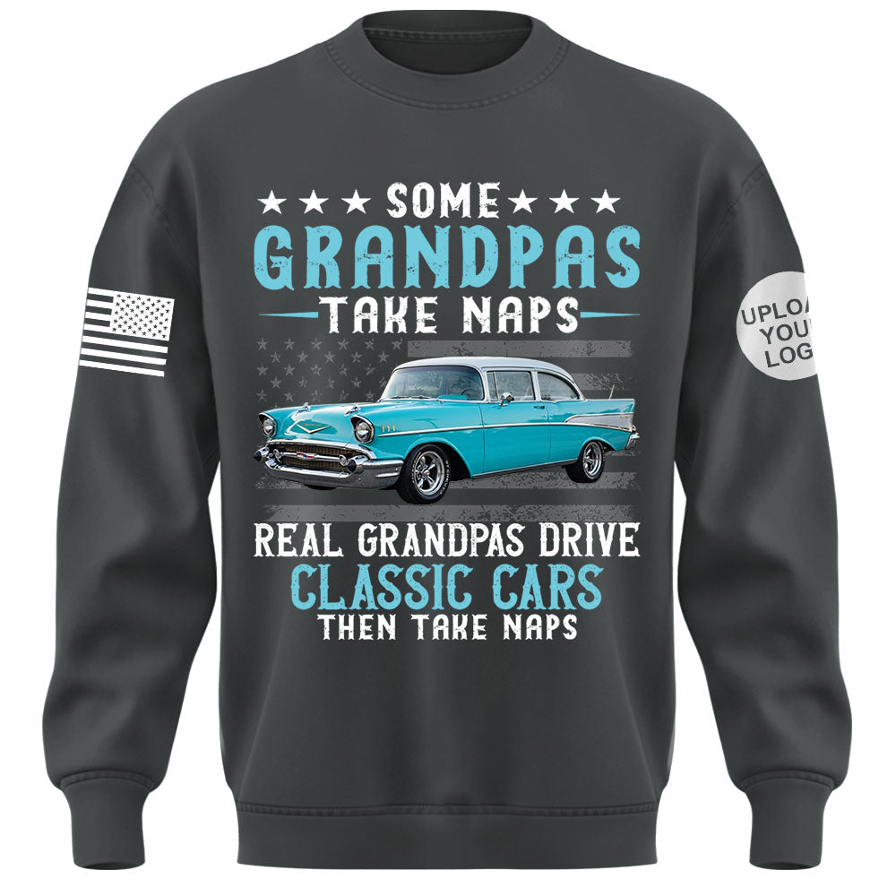 Custom Car's Photo Shirt Some Grandpas Take Naps Super Cool Grandpas Drive Classic Cars K1702 MT2