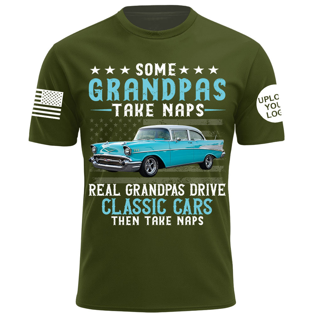 Custom Car's Photo Shirt Some Grandpas Take Naps Super Cool Grandpas Drive Classic Cars K1702 MT2