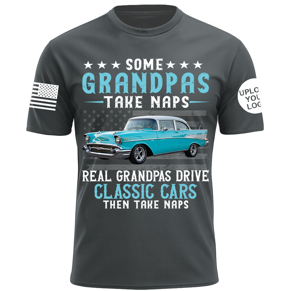 Custom Car's Photo Shirt Some Grandpas Take Naps Super Cool Grandpas Drive Classic Cars K1702 MT2