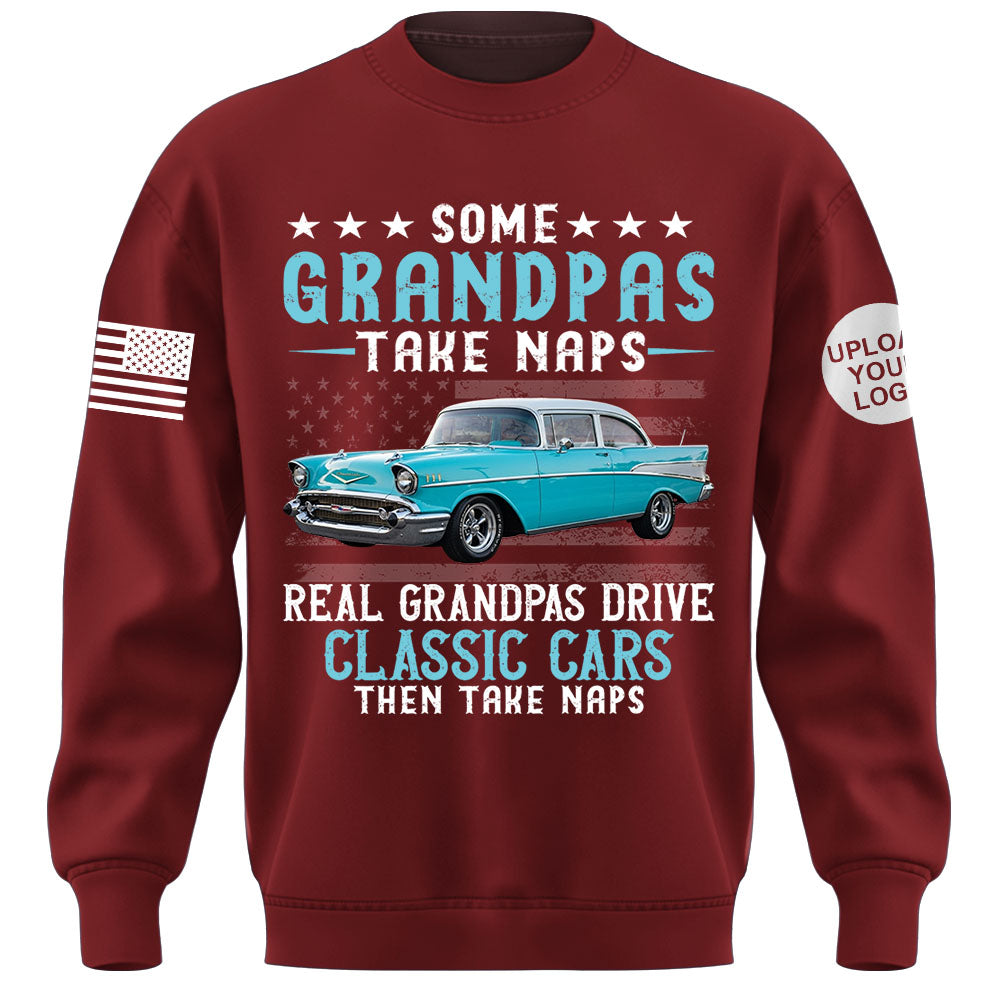 Custom Car's Photo Shirt Some Grandpas Take Naps Super Cool Grandpas Drive Classic Cars K1702 MT2