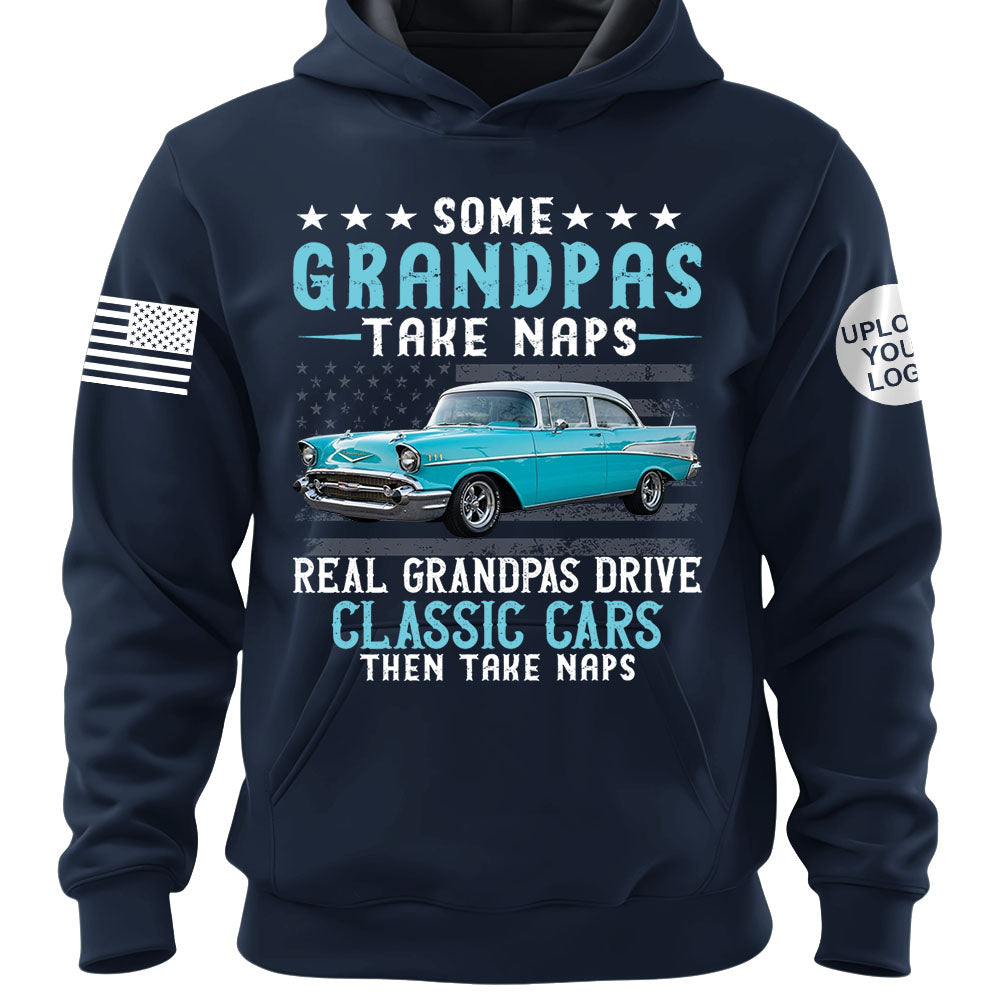 Custom Car's Photo Shirt Some Grandpas Take Naps Super Cool Grandpas Drive Classic Cars K1702 MT2