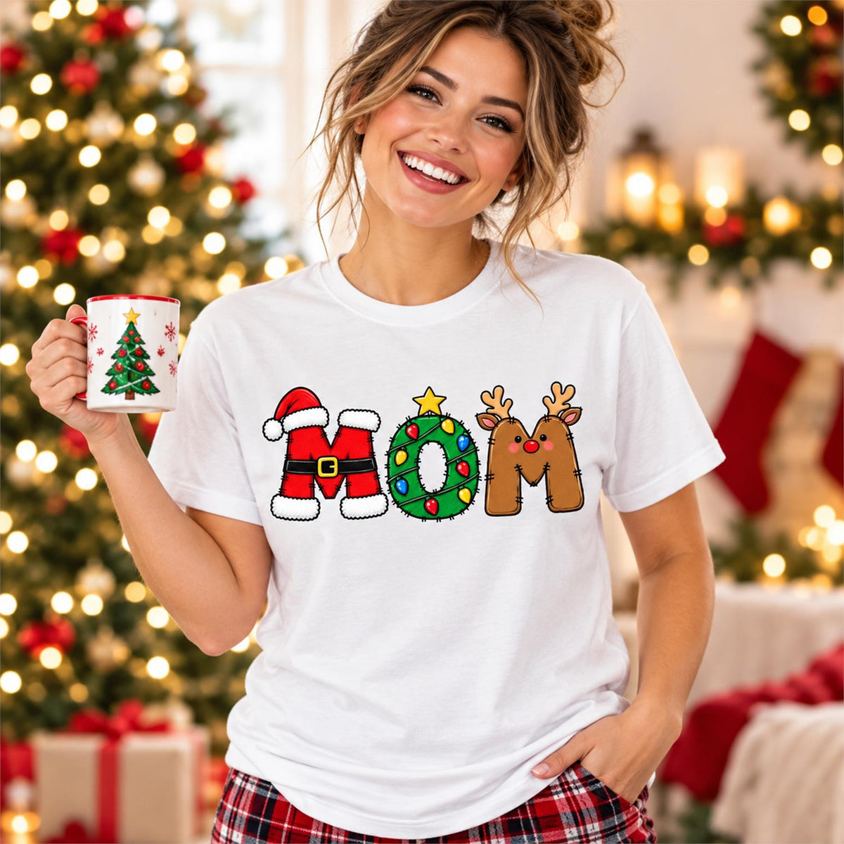 Christmas Name Shirt Monogram Matching Family Tee Christmas 2026 T-Shirt Holiday Custom Family Christmas T-Shirt Xmas Tee With Name Hv01