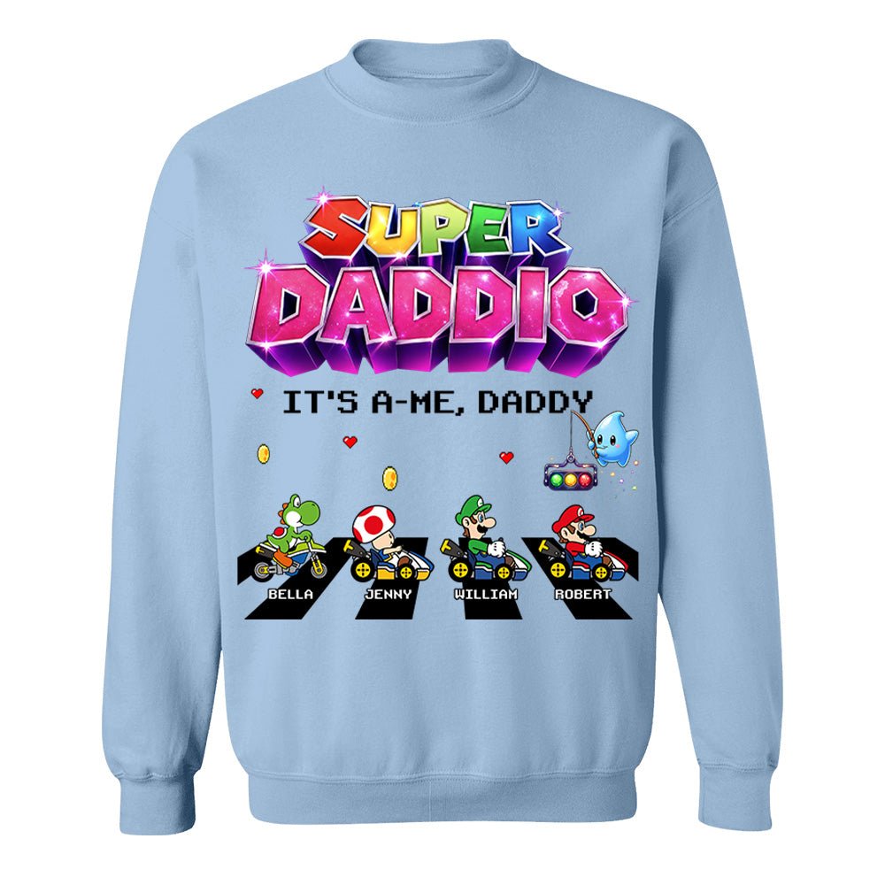Customized Super Daddio It's A Me, Daddy Shirts, Father's Day Gift For Dad L0411 VH01