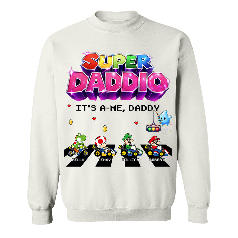 Customized Super Daddio It's A Me, Daddy Shirts, Father's Day Gift For Dad L0411 VH01