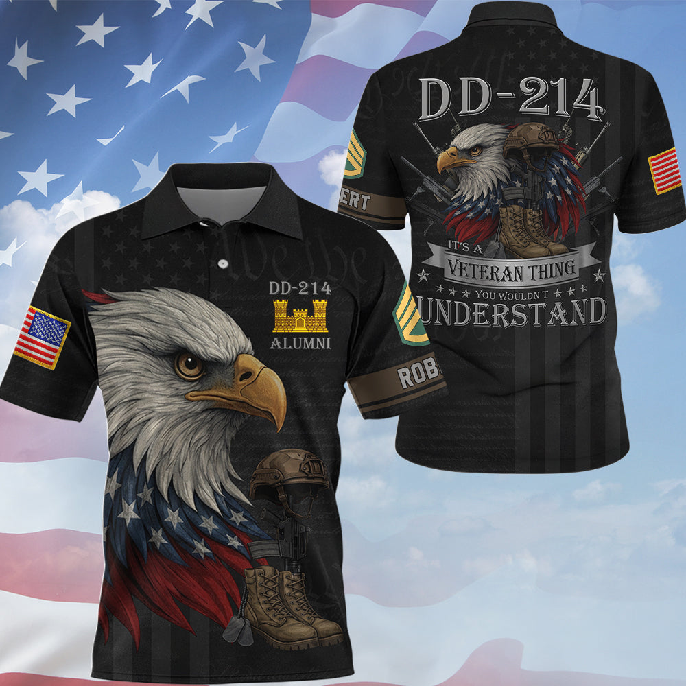 Personalized All Over Print Shirt DD 214 It's A Veteran Thing You Wouldn't Understand Personalized Shirt For Veteran K1702