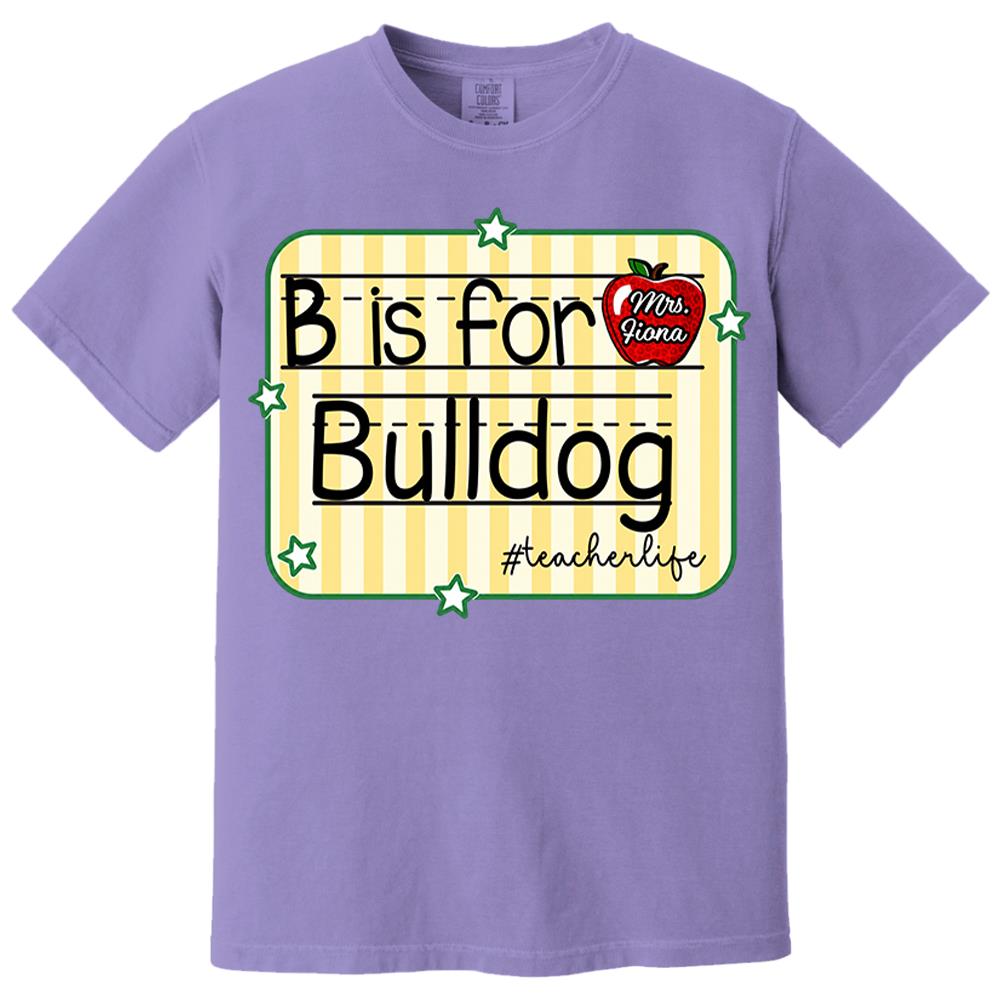 Personalized Retro Stripe School Mascot Custom Apple Name Teacher T-Shirt, Custom Gifts For Teacher Vr2 Nh00