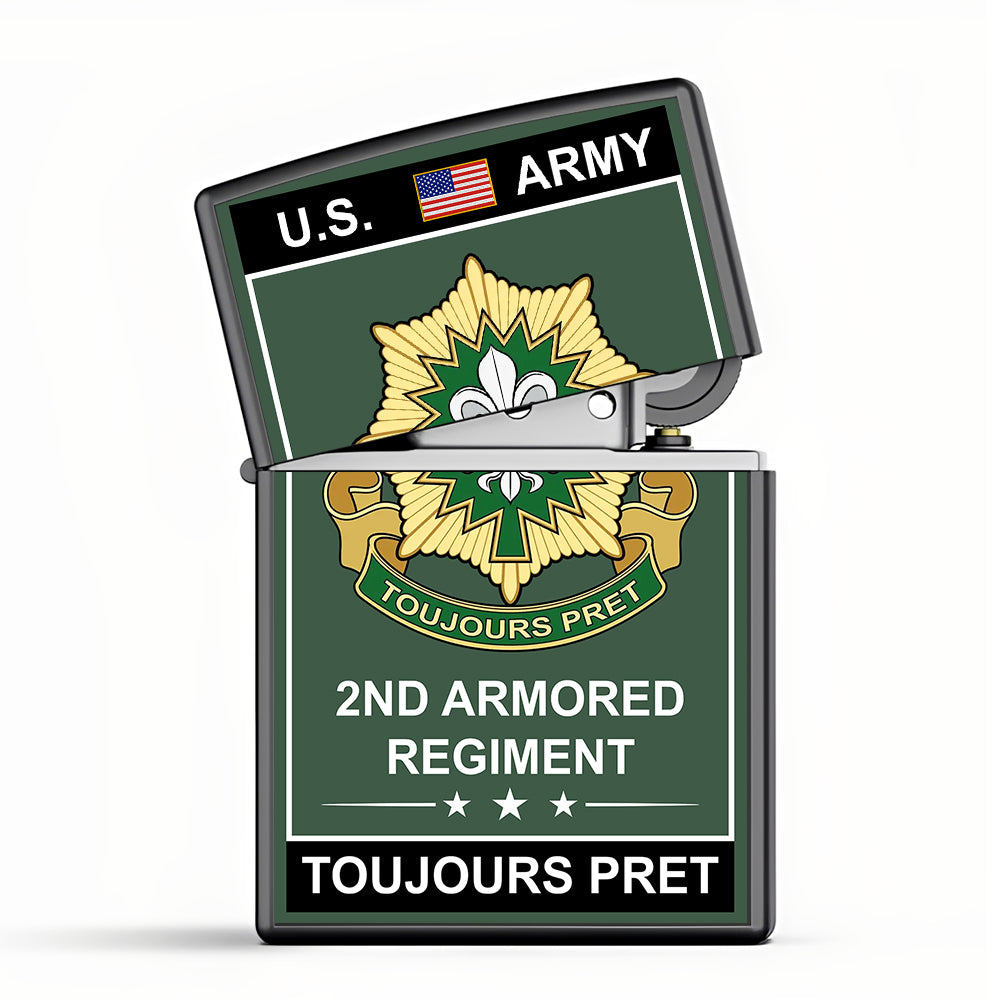 Personalised Military Style Lighter Custom Gift For Veteran Available All Military Division K1702 Trhn