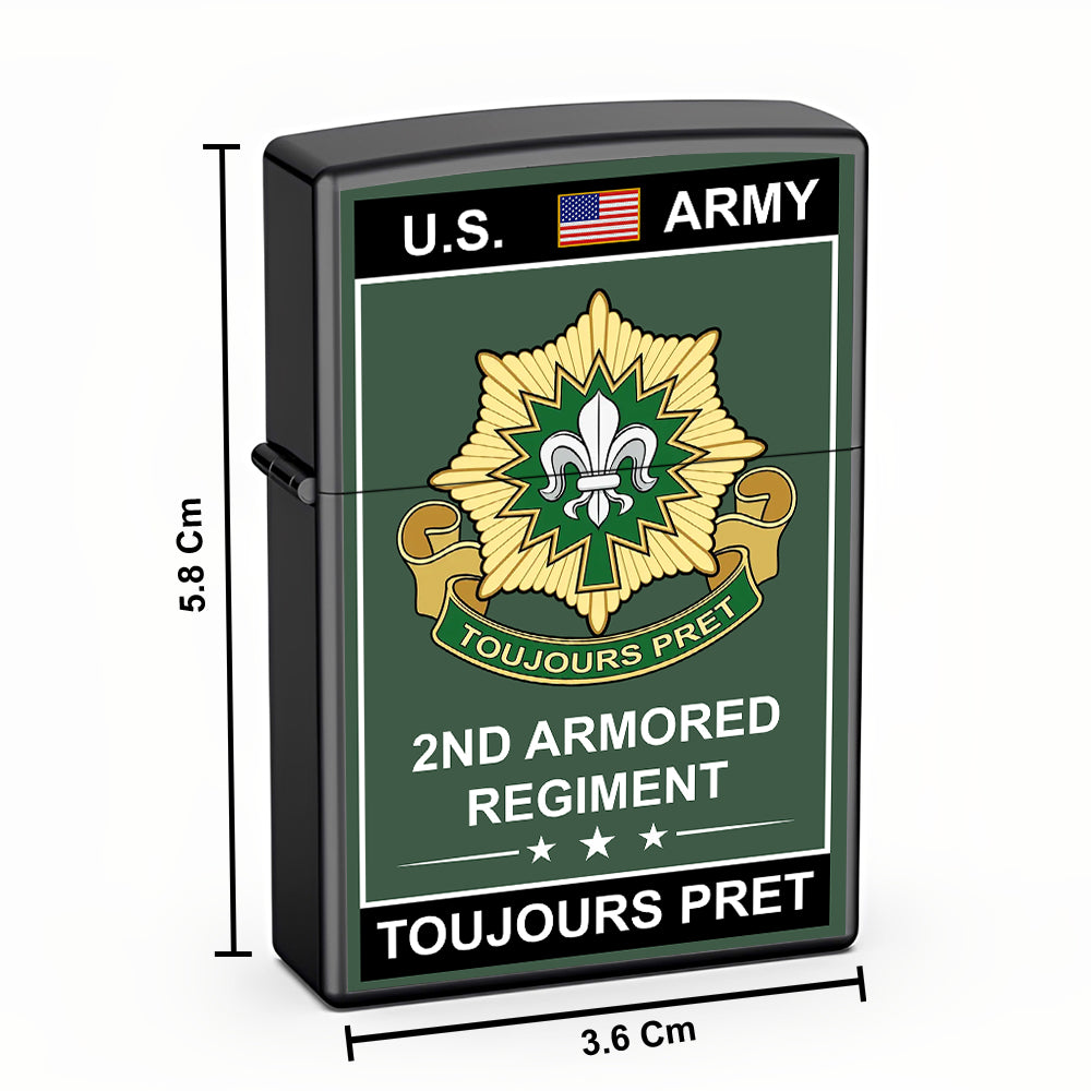 Personalised Military Style Lighter Custom Gift For Veteran Available All Military Division K1702 Trhn