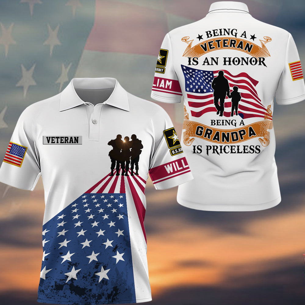 Being A Veteran Is An Honor Being A Grandpa Is Priceless K1702 Trhn