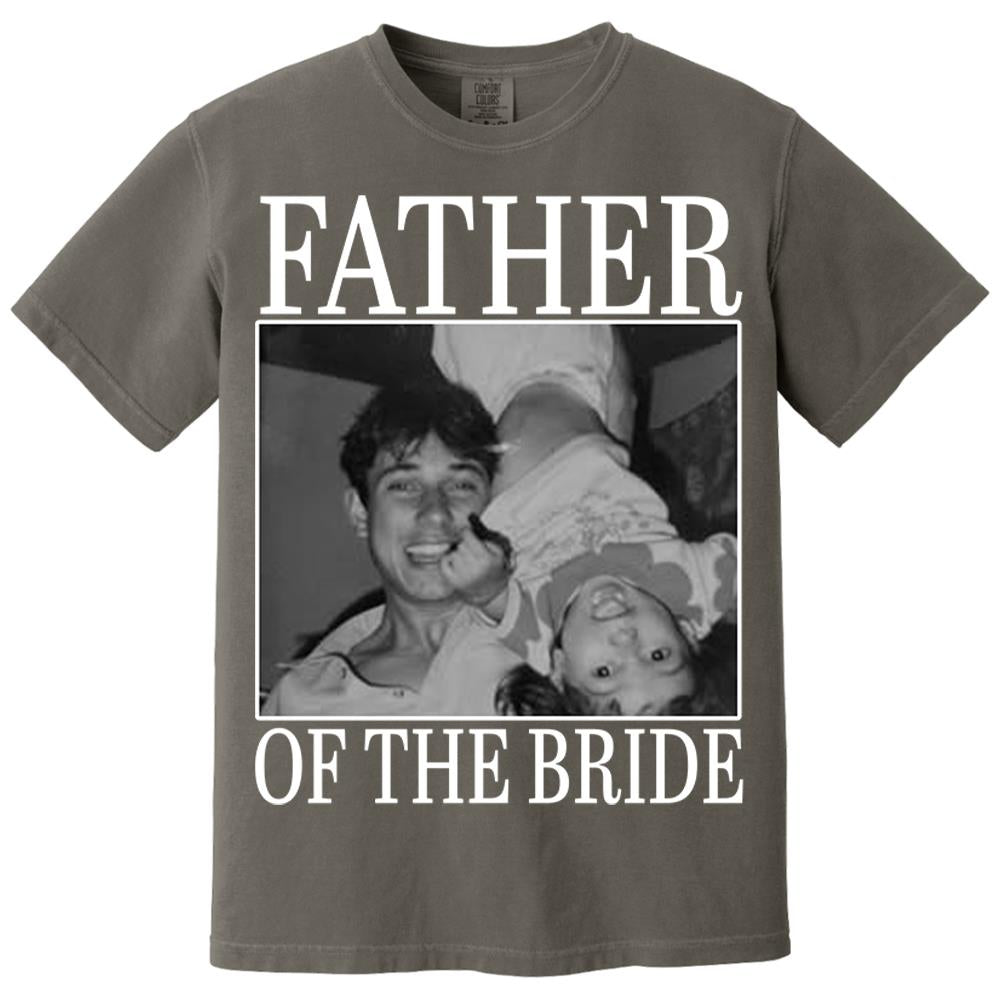 Custom Upload Photo Mother Of The Bride Shirt,Father Of The Bride Shirt, Custom Vintage Photo Shirt, Wedding Gift For Dad, Father of Bride Tee Nh00
