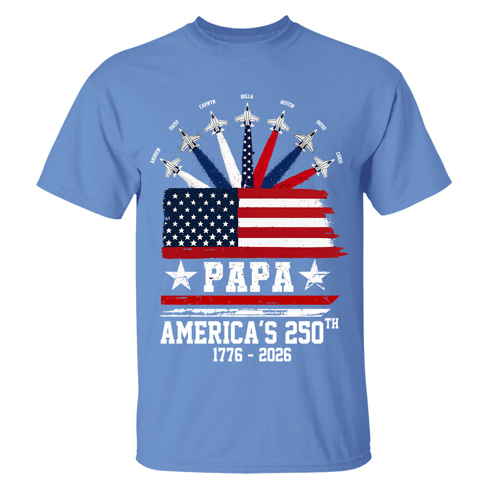 Custom Papa America 250th Anniversary, Gift For Dad Grandpa L0411 TH23