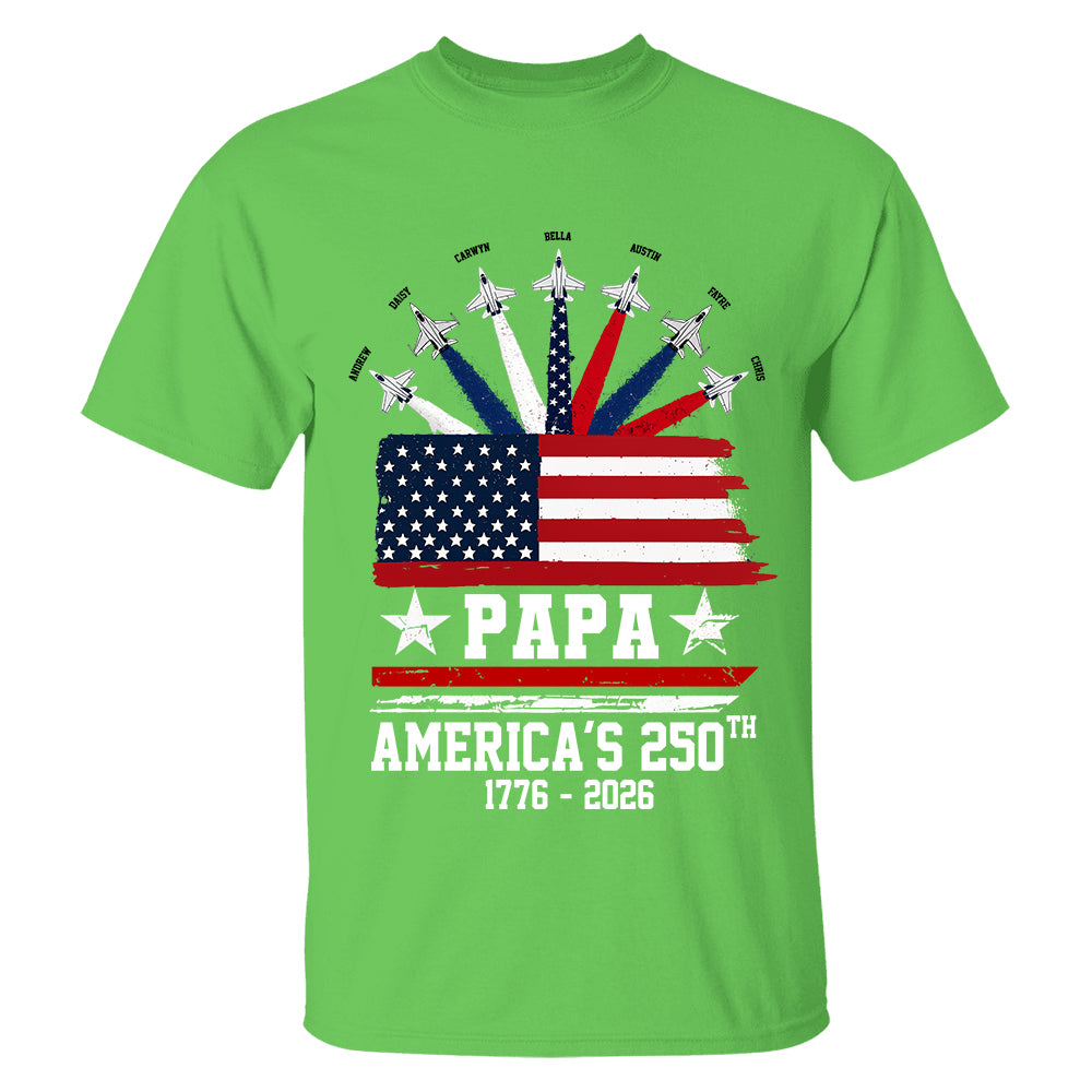 Custom Papa America 250th Anniversary, Gift For Dad Grandpa L0411 TH23