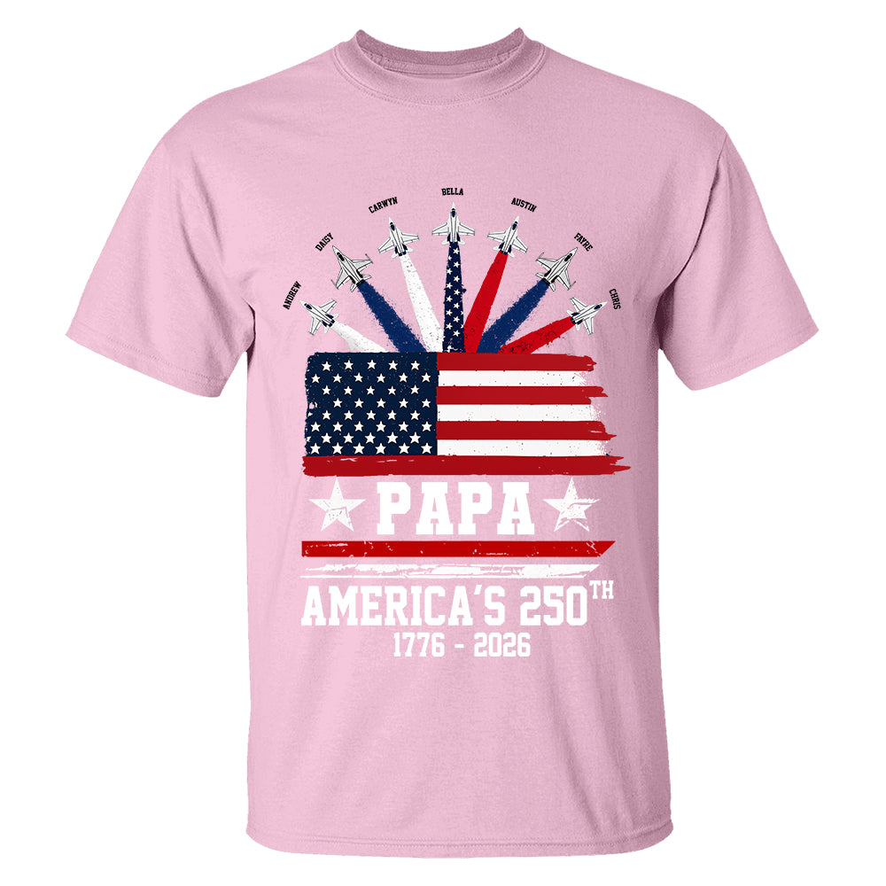 Custom Papa America 250th Anniversary, Gift For Dad Grandpa L0411 TH23