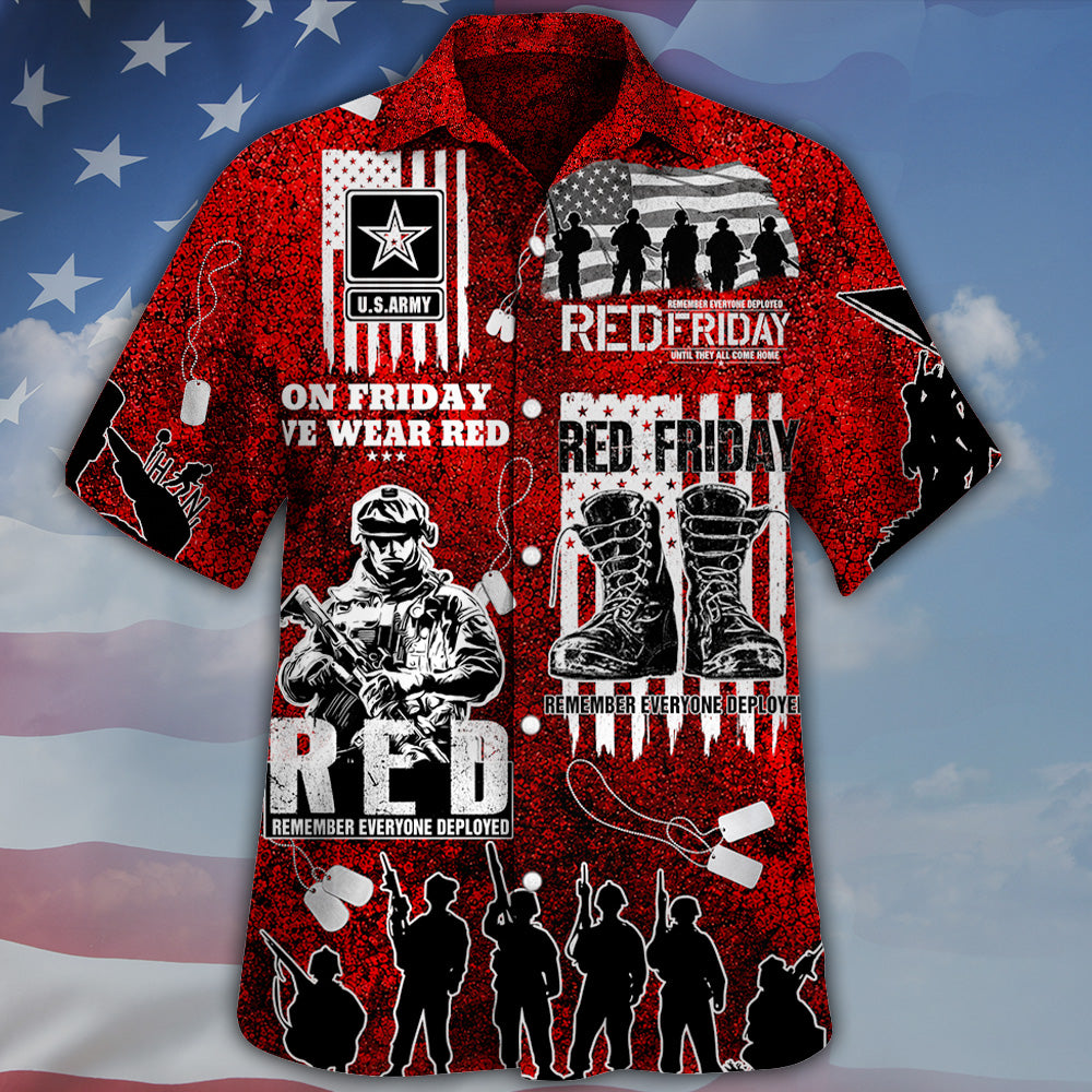 Custom Shirt Red Friday Remember Everyone Deployed T-Shirt Available all Military Branches Veterans Military Family Gifts K1702 MT2