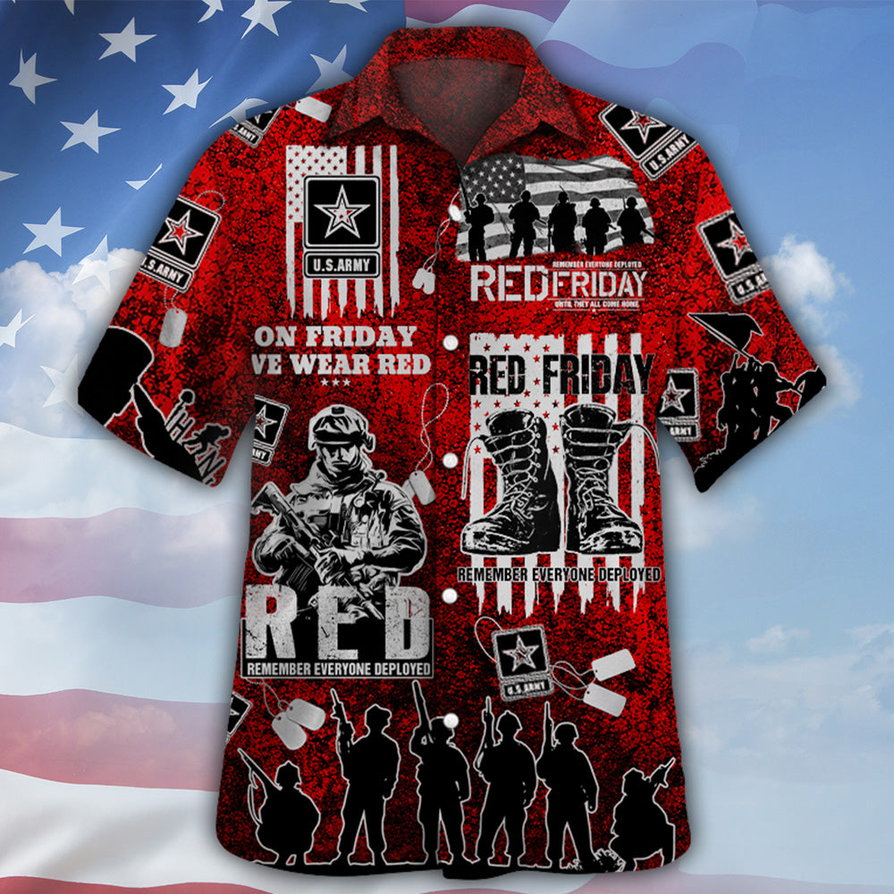 Custom Shirt Red Friday Remember Everyone Deployed T-Shirt Available all Military Branches Veterans Military Family Gifts K1702 MT2