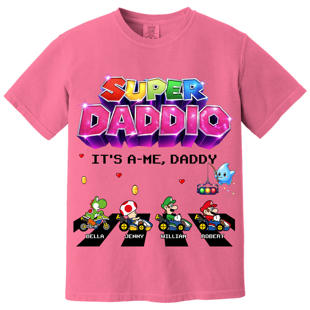 Customized Super Daddio It's A Me, Daddy Shirts, Father's Day Gift For Dad L0411 VH01