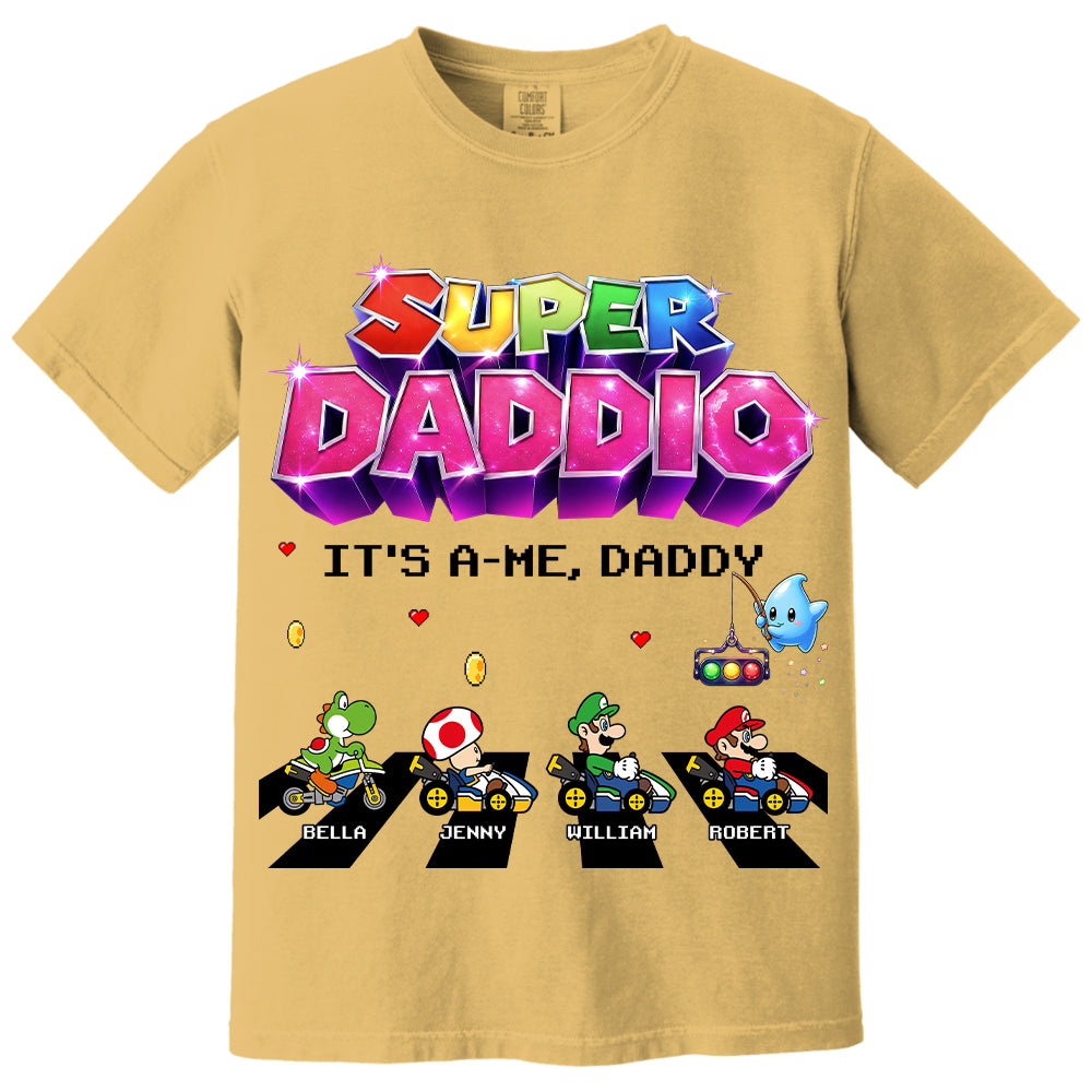 Customized Super Daddio It's A Me, Daddy Shirts, Father's Day Gift For Dad L0411 VH01