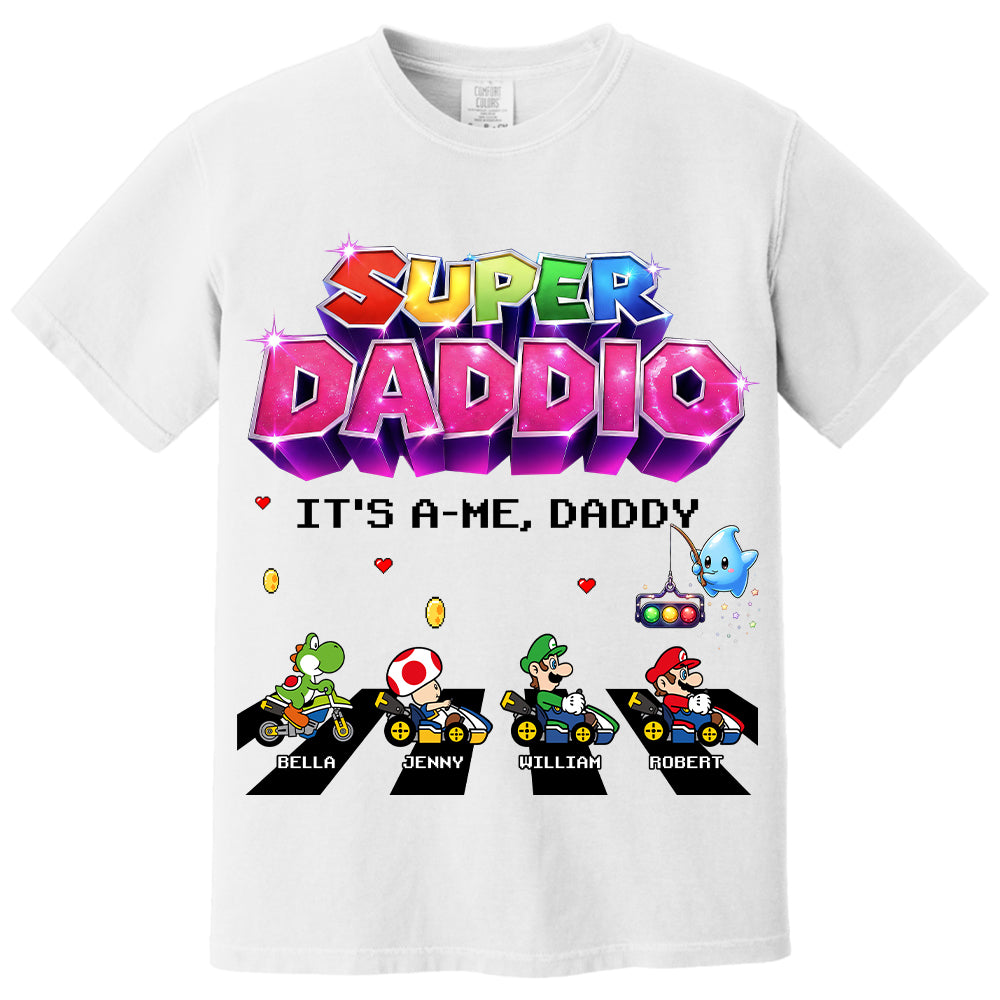 Customized Super Daddio It's A Me, Daddy Shirts, Father's Day Gift For Dad L0411 VH01