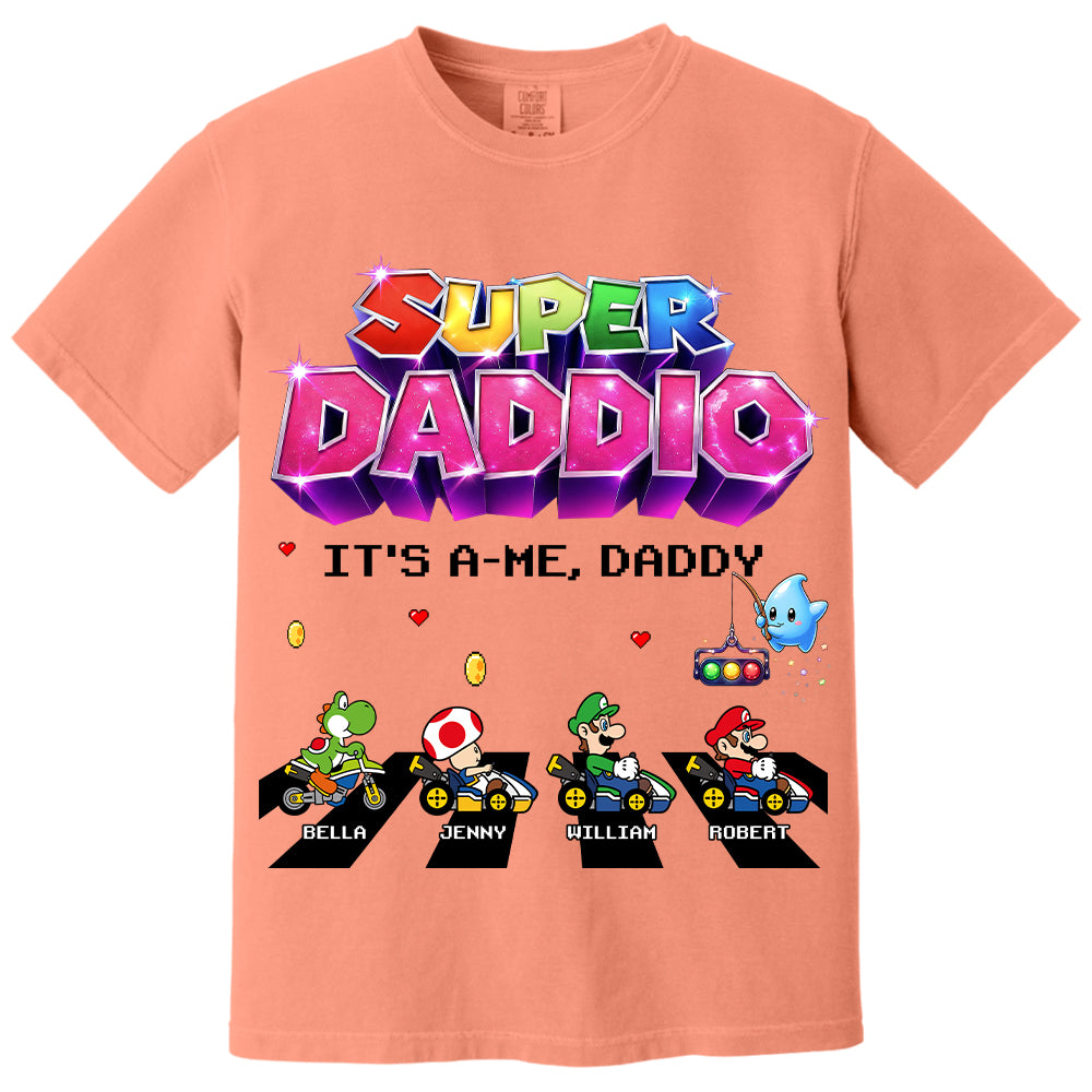 Customized Super Daddio It's A Me, Daddy Shirts, Father's Day Gift For Dad L0411 VH01