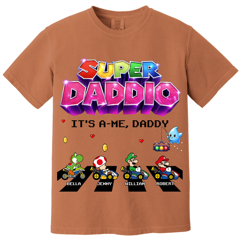 Customized Super Daddio It's A Me, Daddy Shirts, Father's Day Gift For Dad L0411 VH01