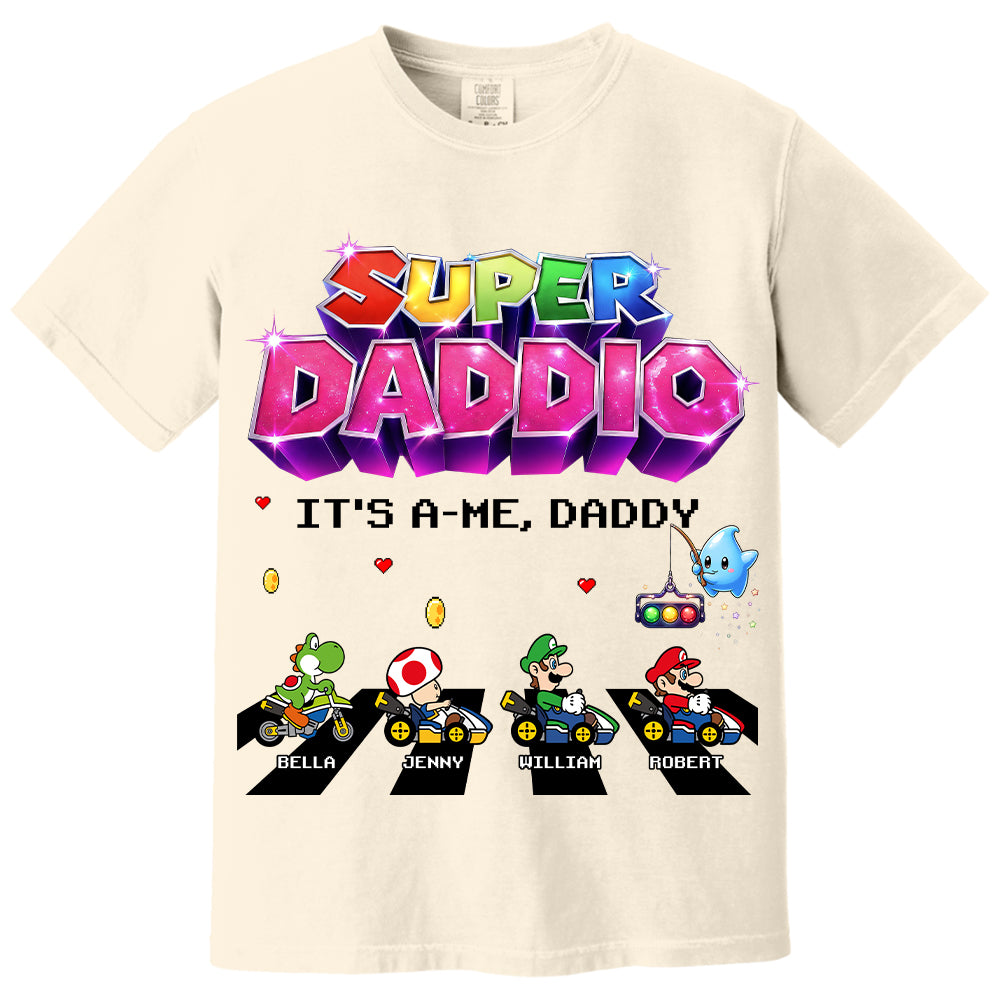 Customized Super Daddio It's A Me, Daddy Shirts, Father's Day Gift For Dad L0411 VH01
